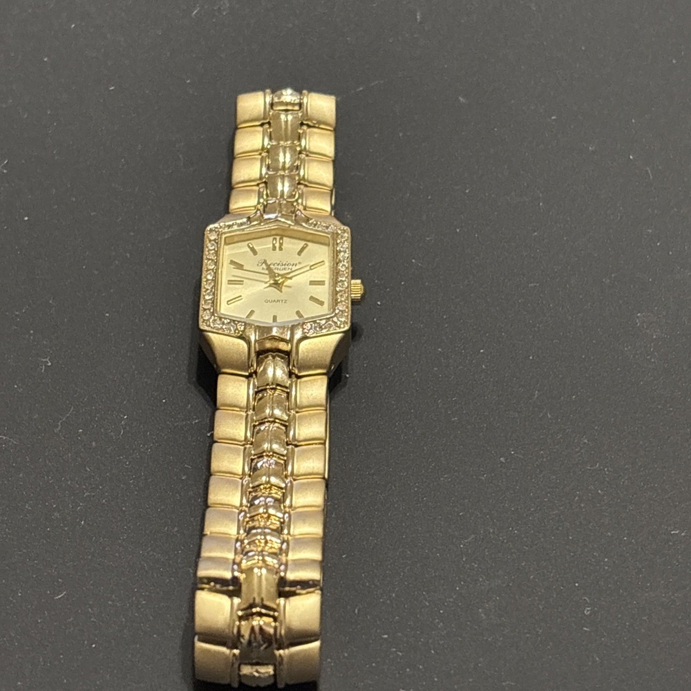 Precision by Gruen Women's Watch Gold Tone PIM242L Quartz New Battery Japan Movt